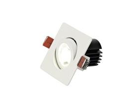 DM202289  Bare S 9 Tridonic Powered 9W 2700K 770lm 36° CRI>90 LED Engine White Adjustable Square Recessed Spotlight, IP20